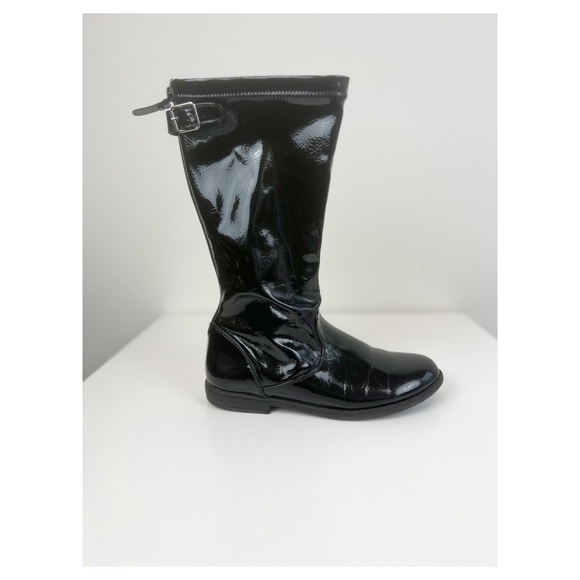 Kenneth Cole Girls Heart Treat 2 Fashion Black Patent Leather Boots Size 5 - Picture 5 of 6